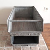 Industrial crates, steel, galvanized, the pair