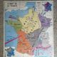 Vintage school map mdi France - Atlantic coast.