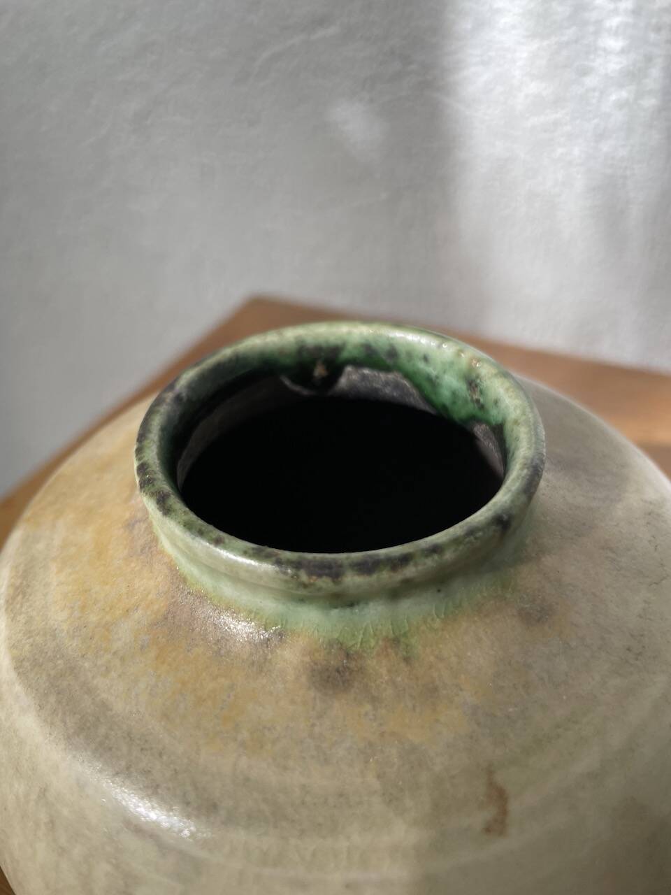 Small glazed ceramic vase