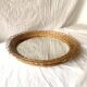 Round vintage wicker mirror - 45 cm