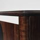 1950s Vintage Sideboard, Modernist, Walnut, Geometric Op Art Pattern