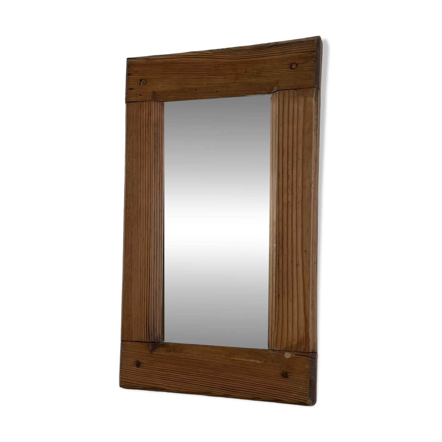 Antique pine mirror 22x34cm