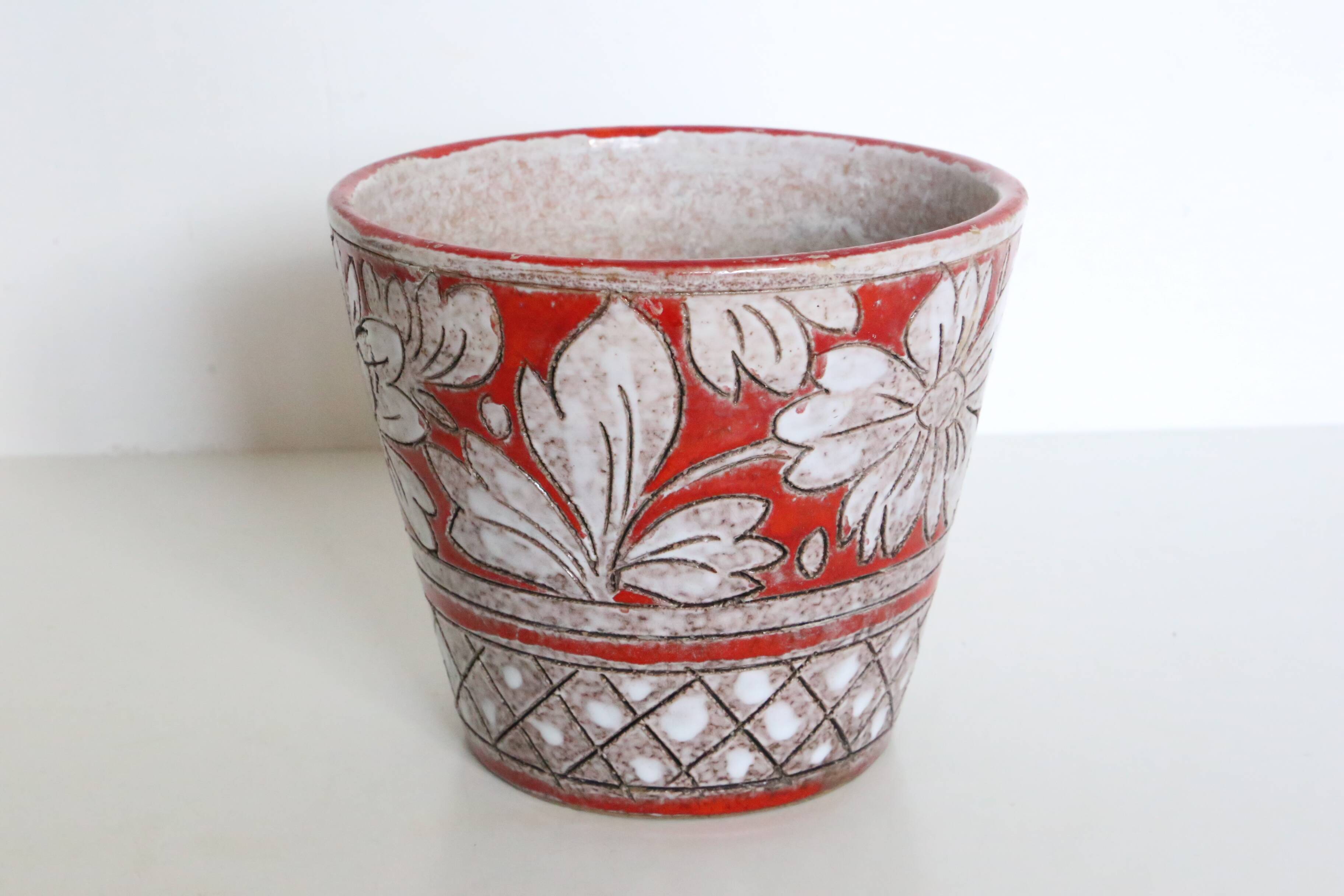 Italian ceramic planter by Fratelli Fanciullacci, circa 1950/60