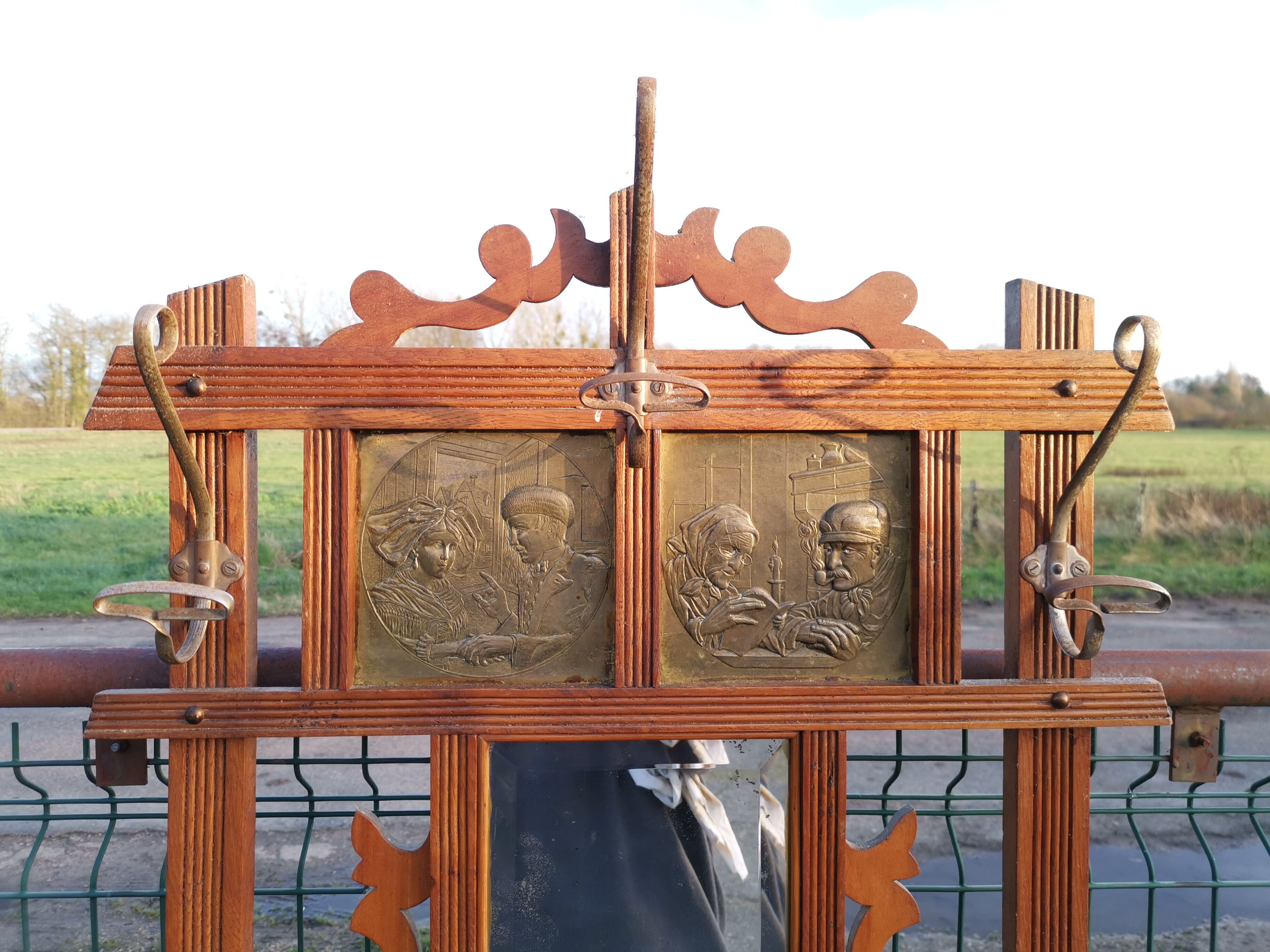 Art Deco coat rack cloakroom