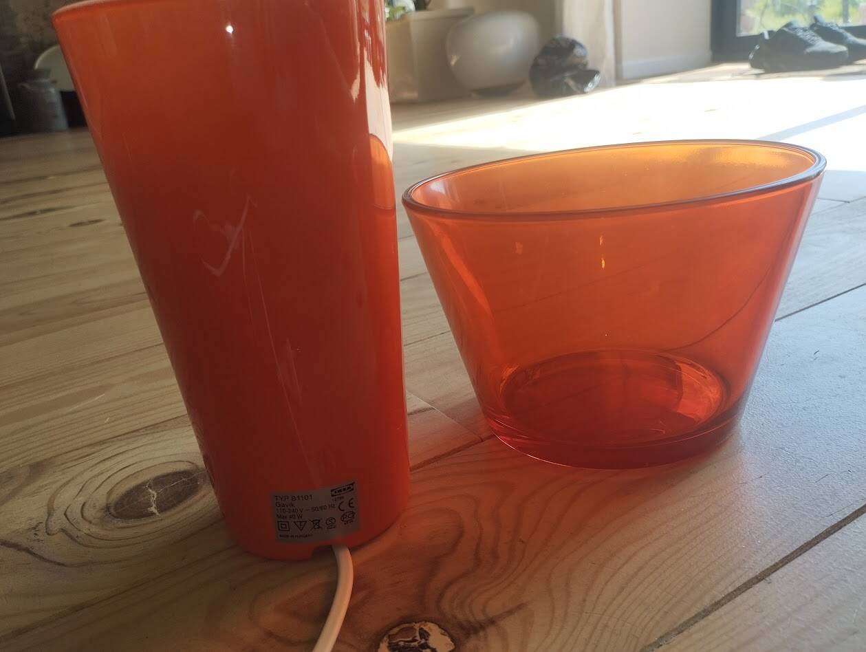 Ikea Gavik orange lamp – vintage design from the 70s/80s.
