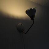 Swedish Table Lamp in Brass and White Metal, EWÅ Värnamo, 1950s