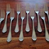 Christofle, Paris - Set of 10 Empire model dessert forks