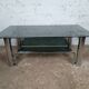 Chrome coffee table with double smoked glass top, 1970s