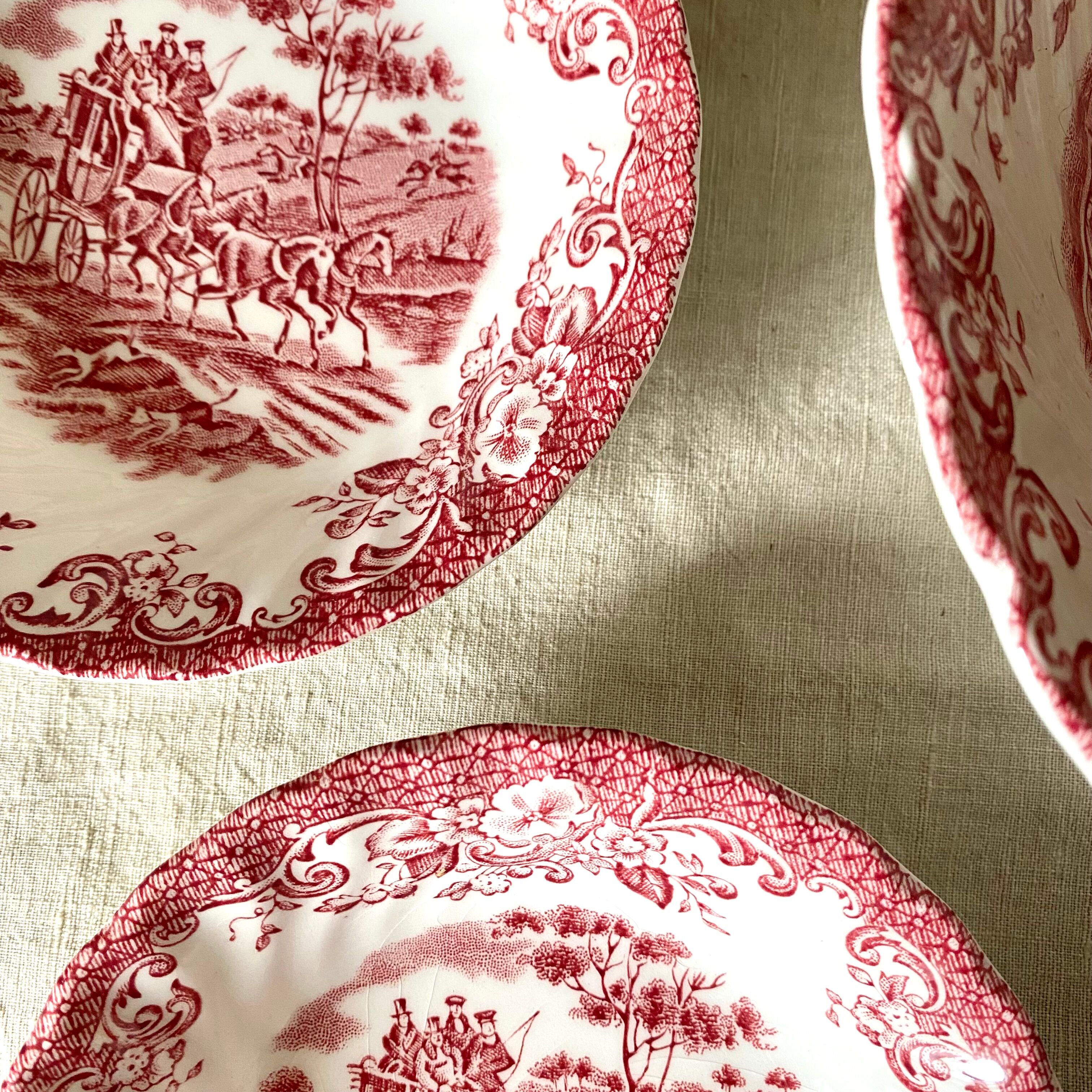 Johnson brother english porcelain cups and salad bowl