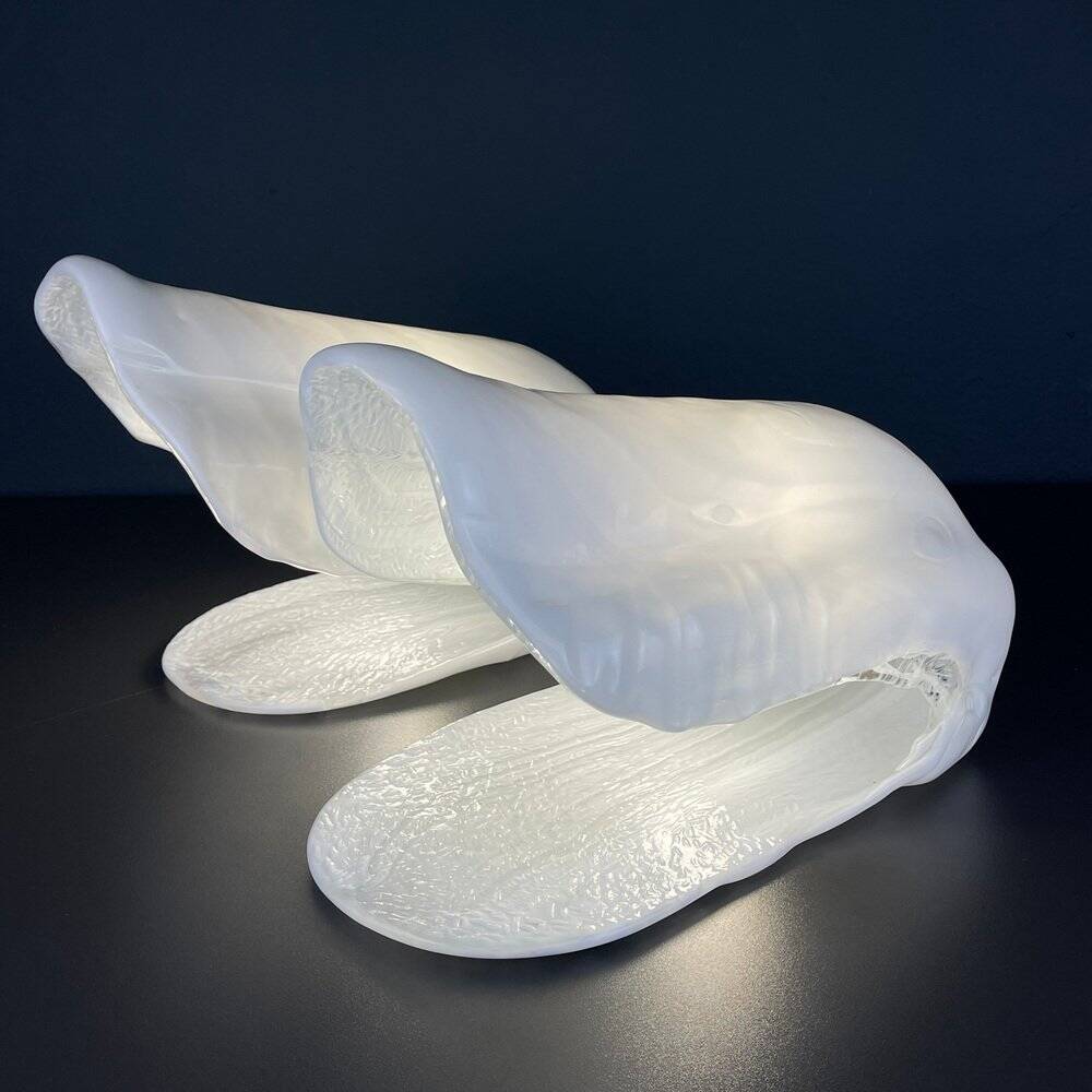 Oyster Murano table lamps by La Murrina, Italy, 1970s, set of 2