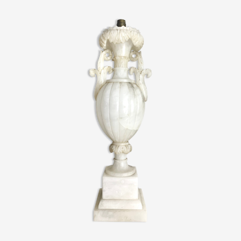 Lamp in the shape of an Amphora, Alabaster, circa 1870