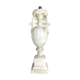 Lamp in the shape of an Amphora, Alabaster, circa 1870