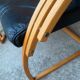 Mid-century leather sofa, 2 fotels, and table in sett