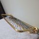 Gold aluminum and and pvc ropes wall coat rack