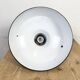 Lampe à suspension industrielle en émail vert, années 1960
