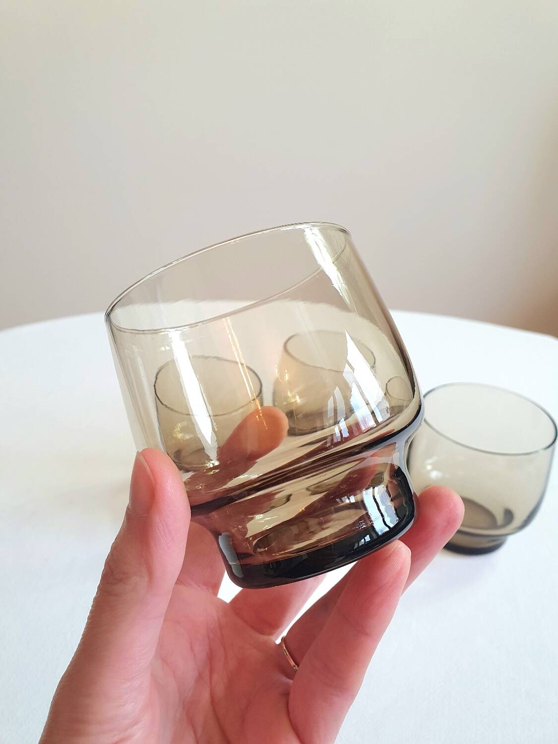 Vintage smoked glasses