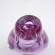 Flacon à parfum en verre soufflé violet « Sommerso »
