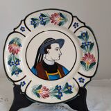 Old Breton HB Quimper plate