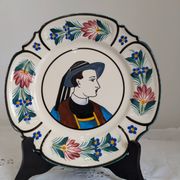 Old Breton HB Quimper plate