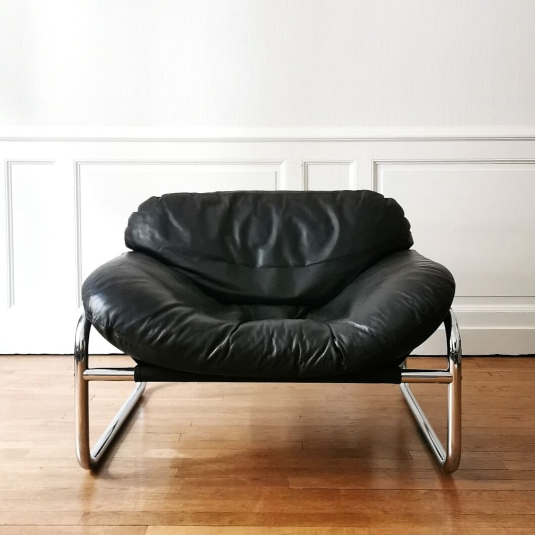 Pair of lounge chairs by Johan Bertil Haggstrom, Swed Form edition