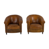 Ensemble de 2 fauteuils club