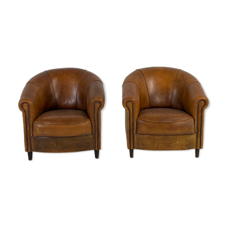 Ensemble de 2 fauteuils club