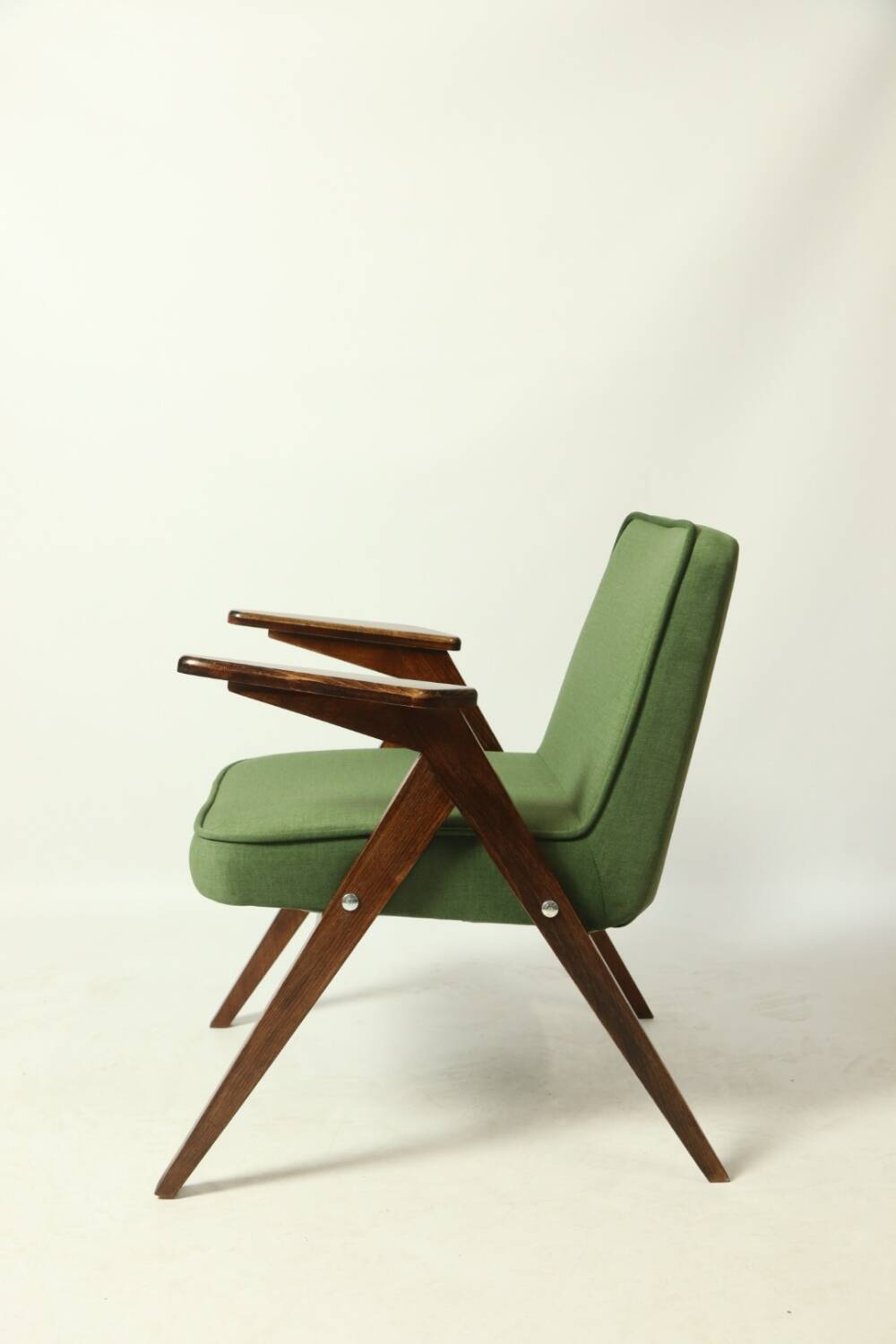 Paire de fauteuils vintage royale vert velvet Chierowski design