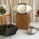 Vintage Scandinavian style wooden woven suspension – Corolle L – D54 cm