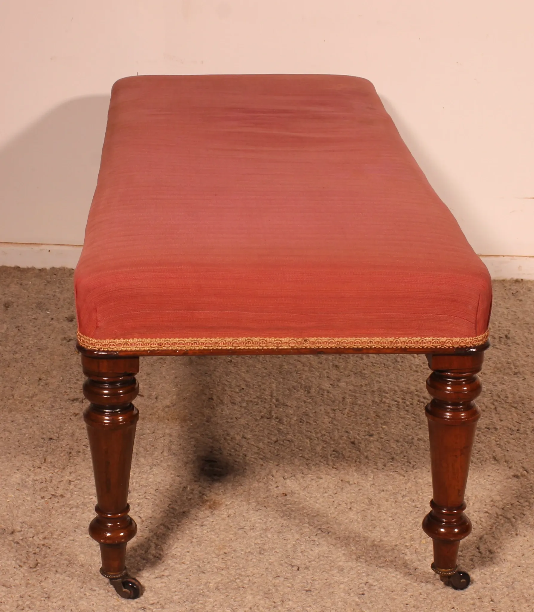 banquette en acajou du 19° siècle - Angleterre