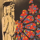 Chartres - Cathédrales de France, Art Déco Travel Poster, 86 x 123 cm