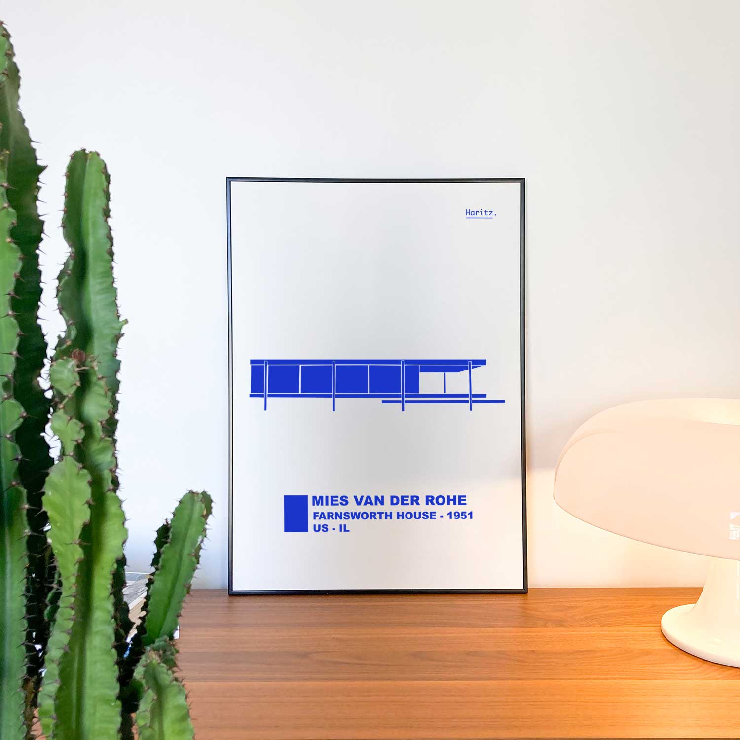 Affiche farnsworth house - mies van der rohe