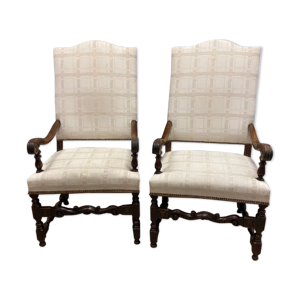 Paire de fauteuils en