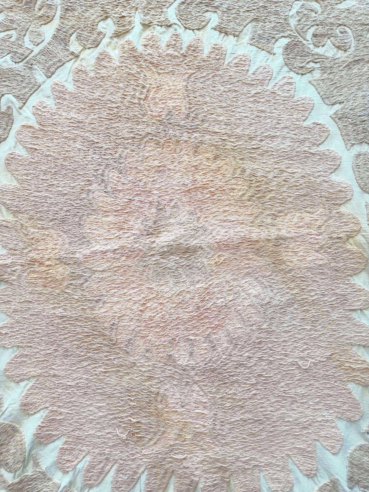 Vintage hand-embroidered tablecloth 138x155 cm