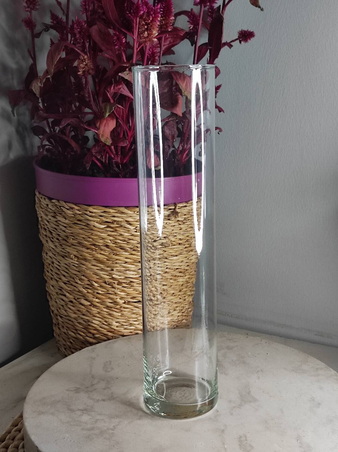 Glass tube vase
