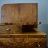 1939s pair of Art Deco bedside tables, Czechoslovakia