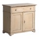 Ancienne commode blanche à deux portes (vers 1920)