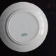 Round serving dish, old ironstone from Saint Amand - 19th century - Green pattern