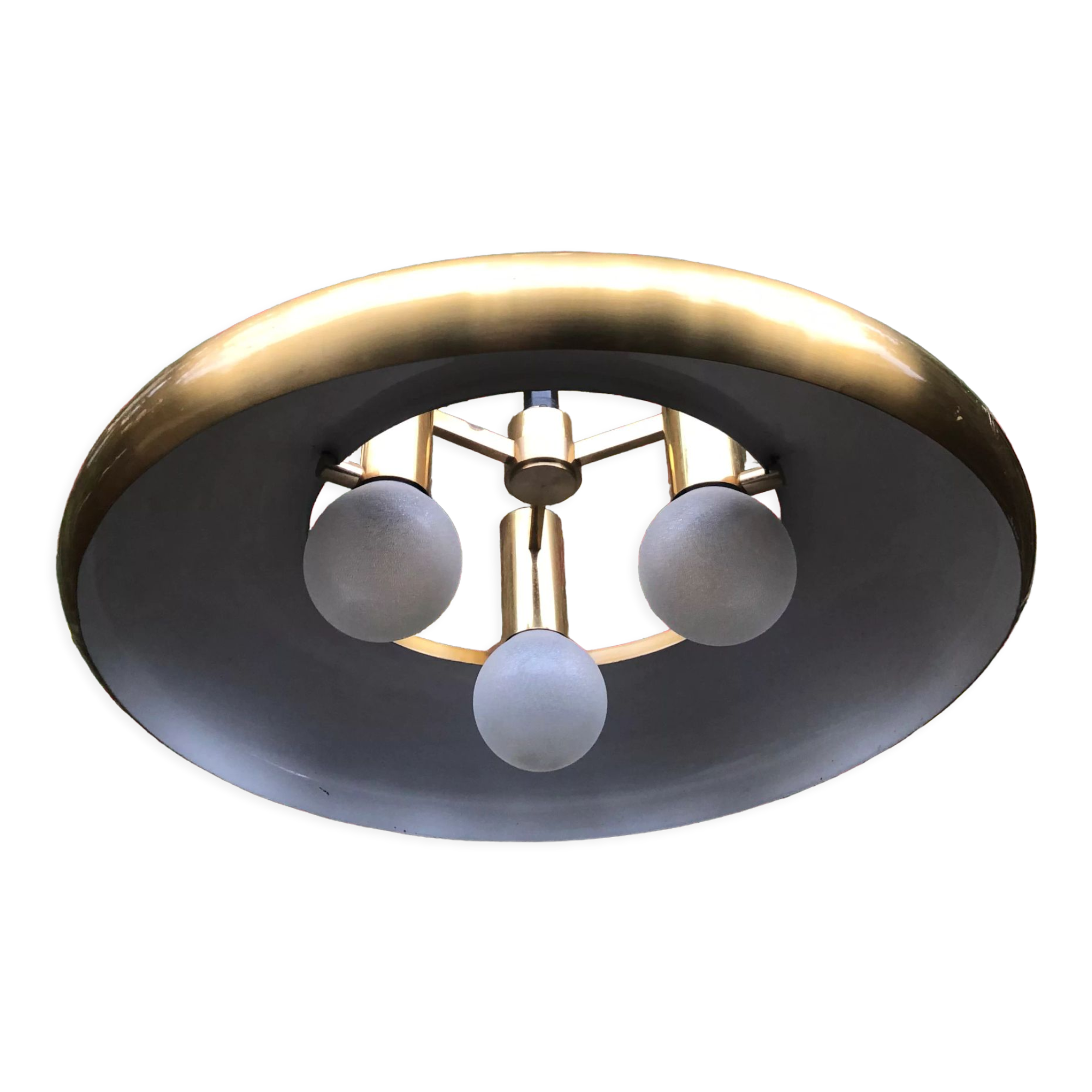 Suspension doré années 70