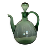 Empoli blown glass bottle Italian work 1960