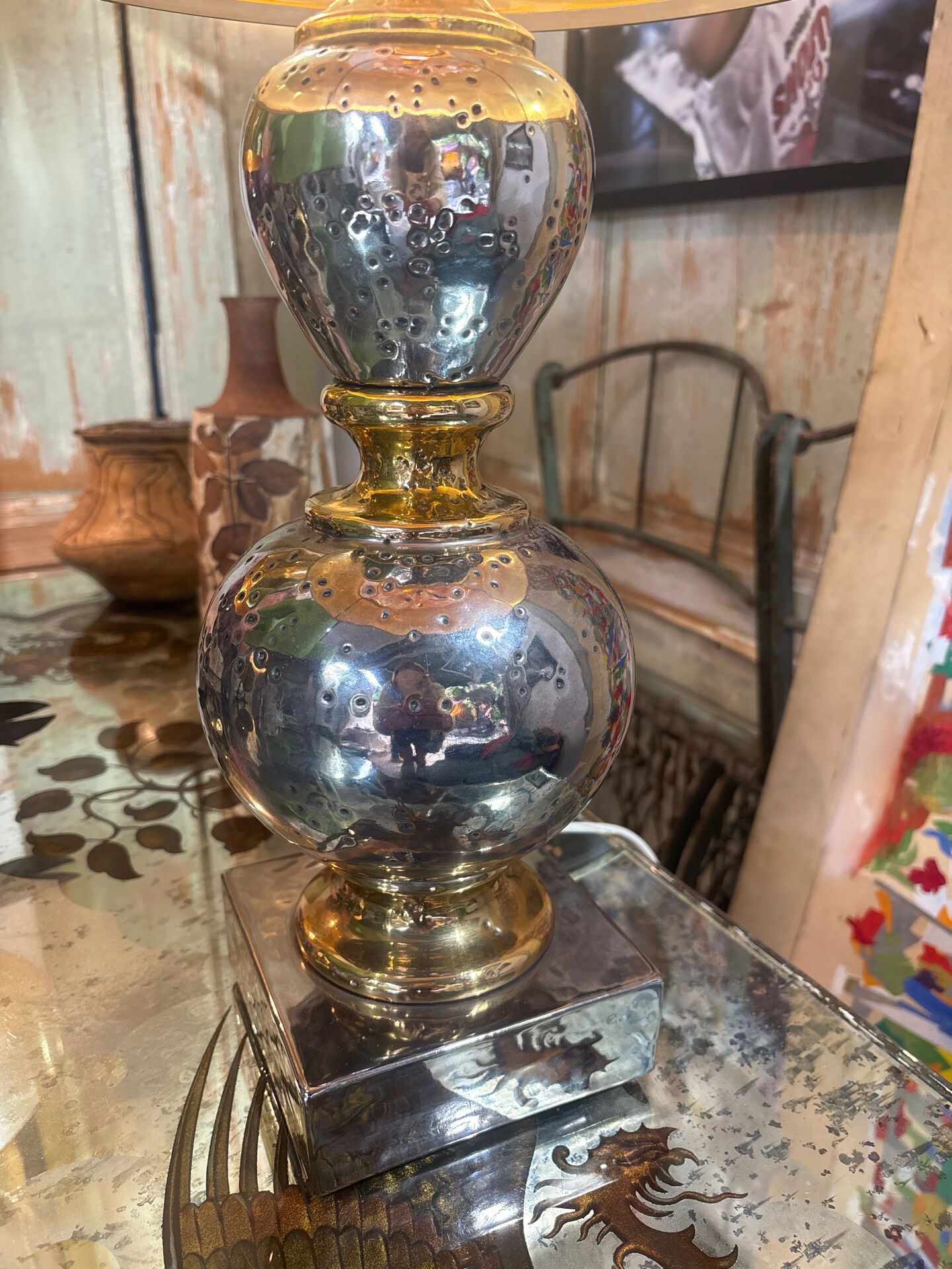 Paire de lampes italiennes 1970