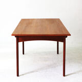Extendible Scandinavian teak dining table, 1960s