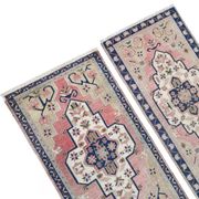 Lot de 2 tapis turcs vintage faits main