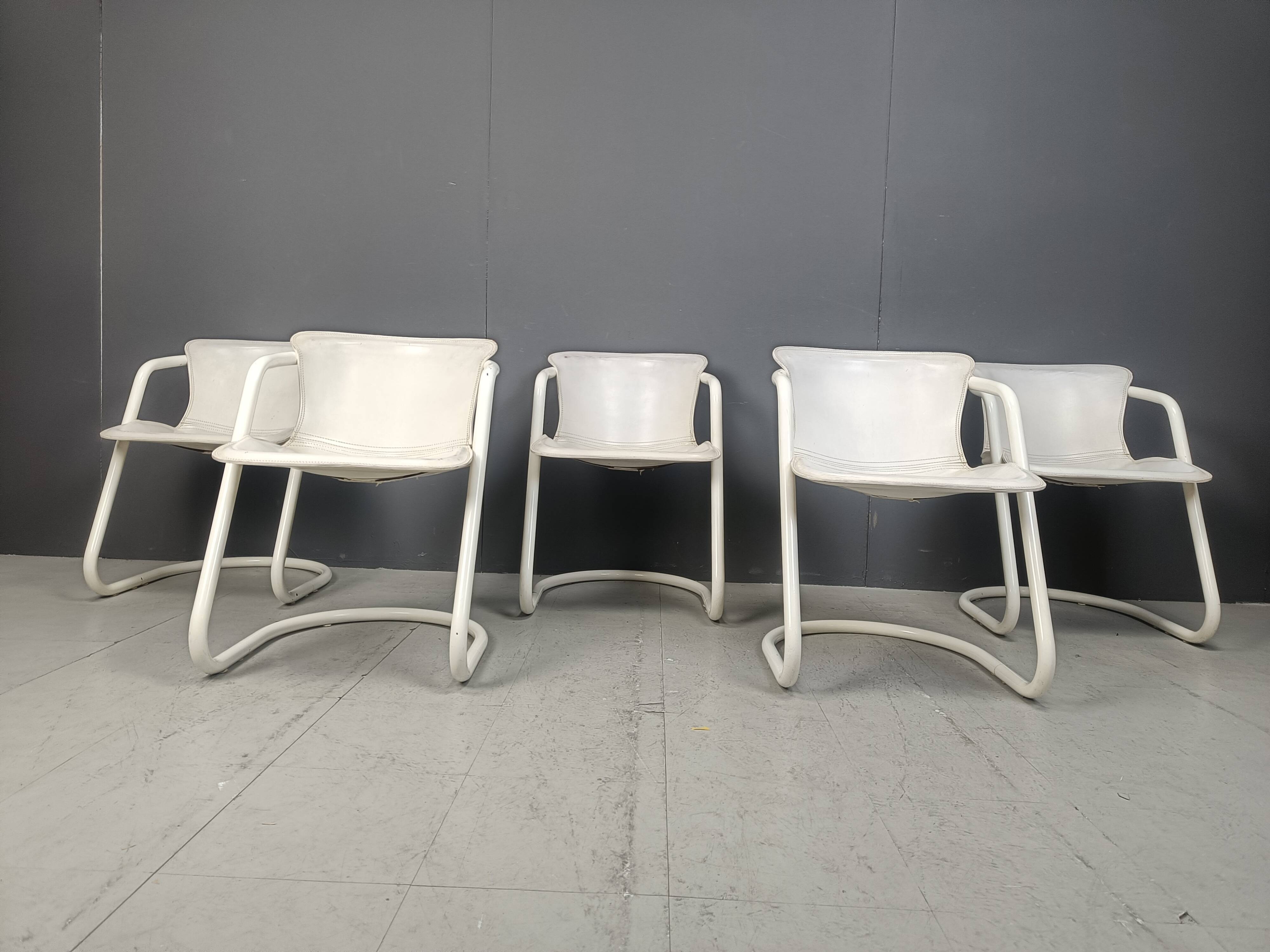 Vintage dining chairs by Metaform, set of 5 - 1970s