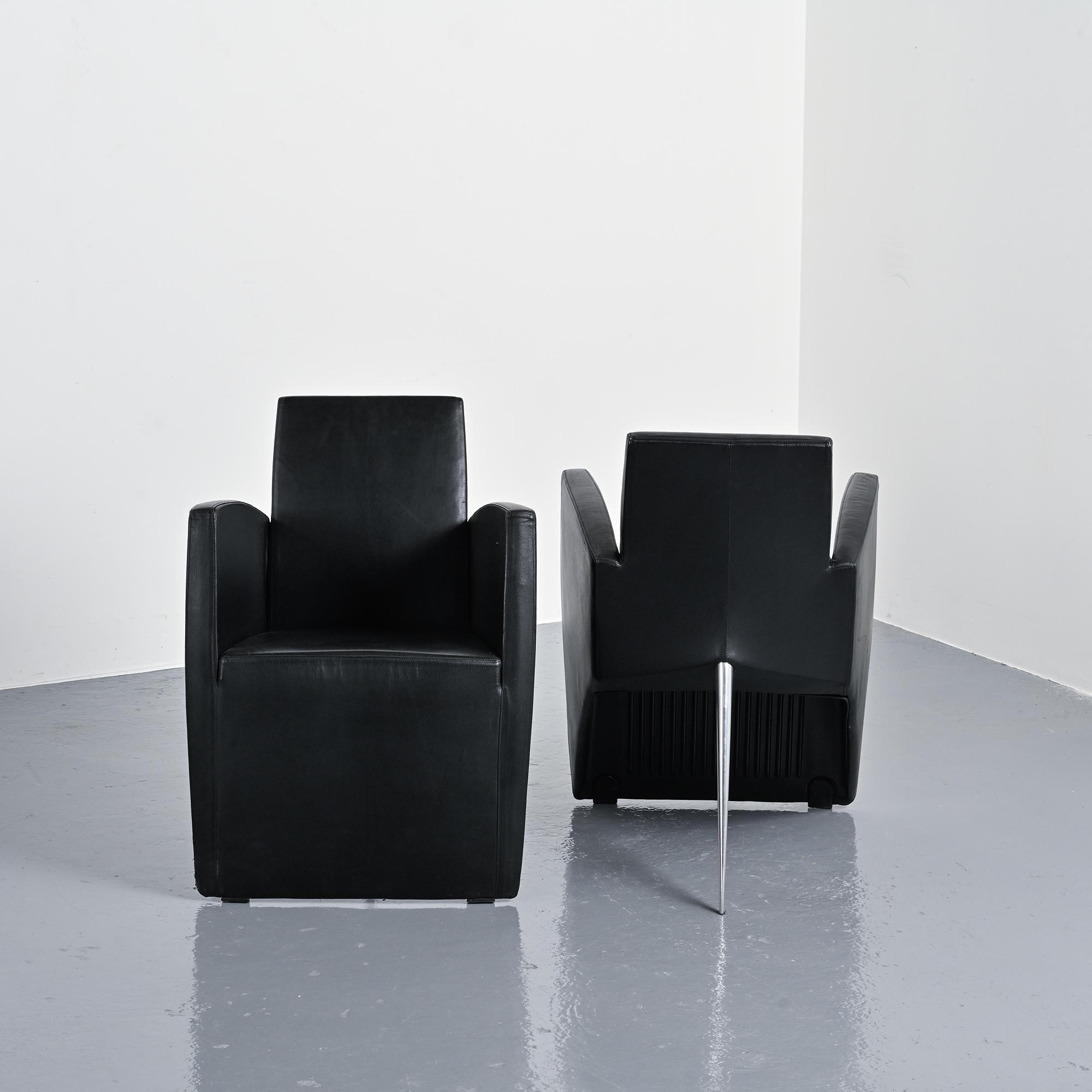 Pair of armchairs J. Lang, Philippe Starck, Driade 1987