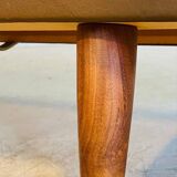 Vintage retro Danish mid-century G. Thams 4 person sofa in brown leather 1960