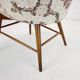 Fauteuil en bois et tissu, Tchécoslovaquie 1960