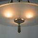 Art Deco Nickel-plated Chandelier, 1920s