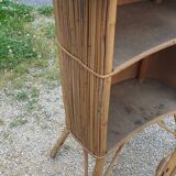 Sixties rattan bar and stool.