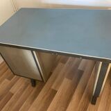 Blue and grey Strafor desk