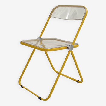 Yellow Plia Chair by Giancarlo Piretti for Castelli, 1960